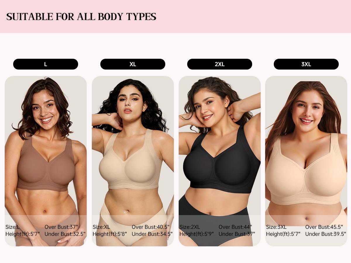 Vertvie|GRACE Classic T-Shirt Bra, Jelly Bras, Wireless Full Coverage for All Day Comfort Vertvie|GRACE Classic T-Shirt Bra, Jelly Bras, Wireless Full Coverage for All Day Comfort