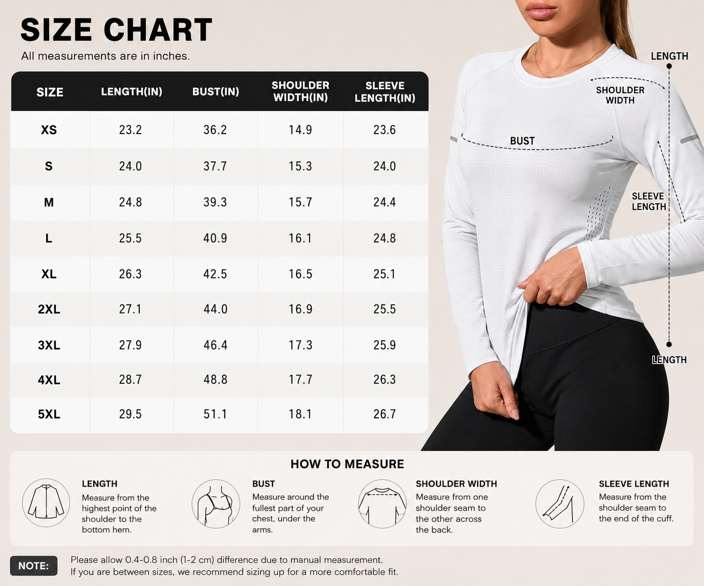 Women's long sleeve stretch top